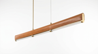 Luxen Minimalist Leather Linear Chandelier
