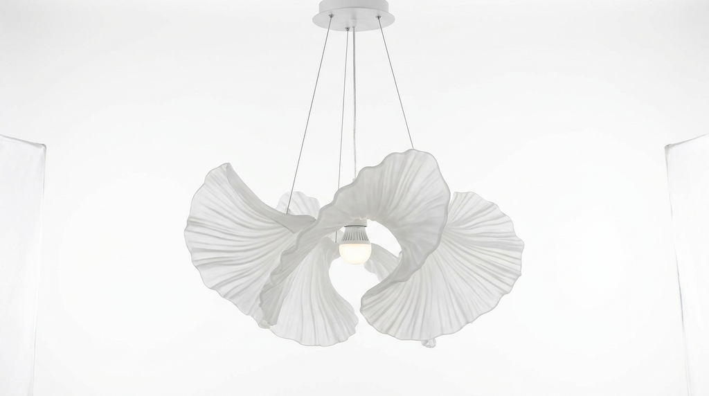 Sora Whisper Sculptural Fan Pendant Light