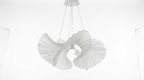 Sora Whisper Sculptural Fan Pendant Light