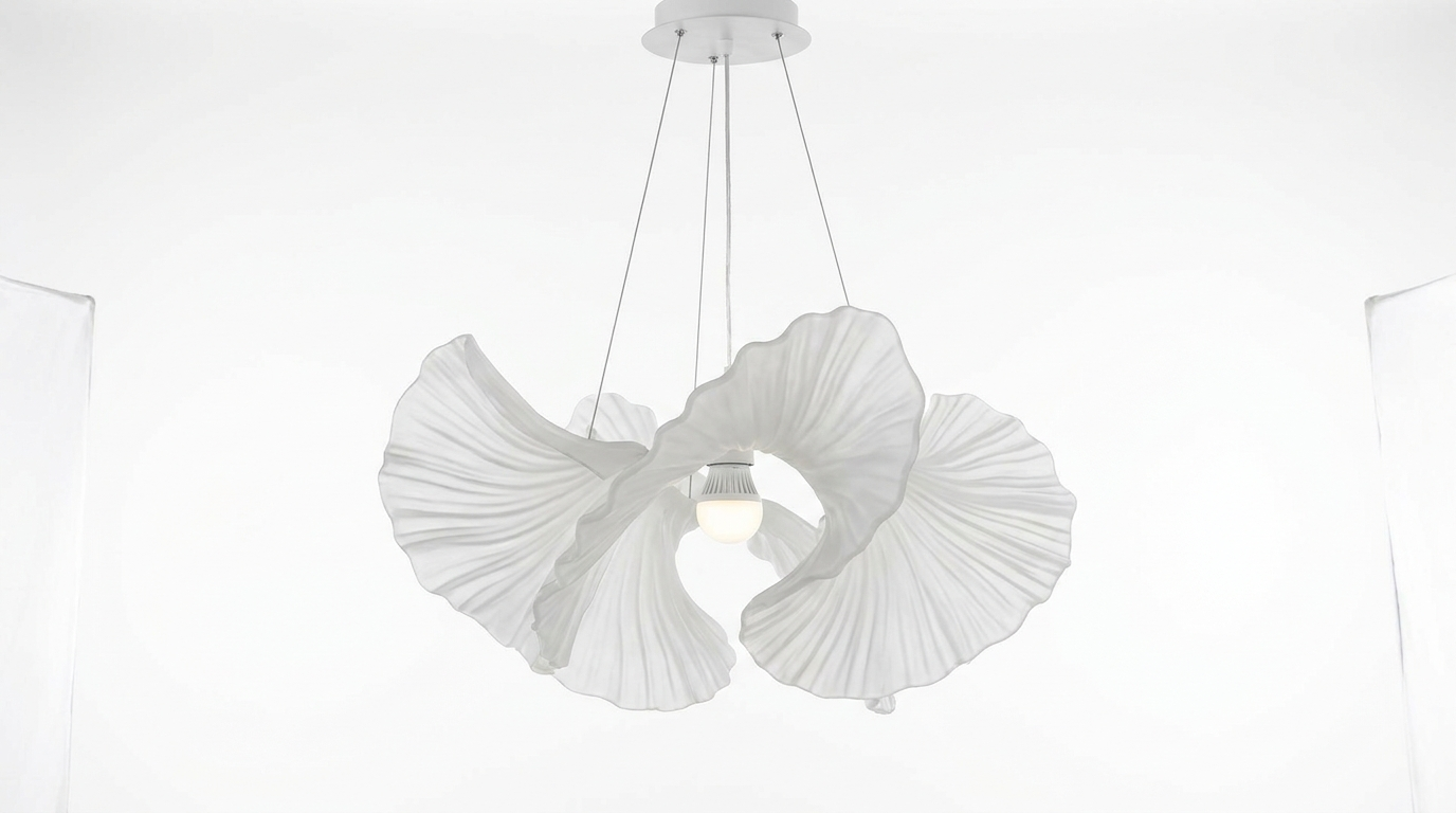 Sora Whisper Sculptural Fan Pendant Light