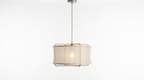 Makoto Silk Lantern Minimalist Japandi Pendant Light