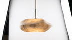 Ethereal Stone Glow Sculptural Style Alabaster Pendant Light