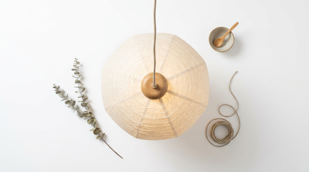 Meiji Rice Paper Japandi Pendant Light