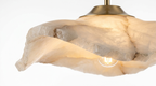 Ethereal Stone Glow Sculptural Style Alabaster Pendant Light