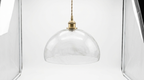 Clued Creative Minimalist Dome Glass Pendant Light