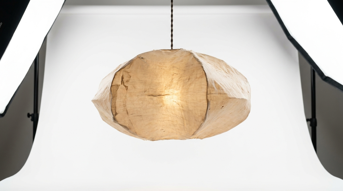 Mushin Glow Wabi-Sabi Silk Pendant Light