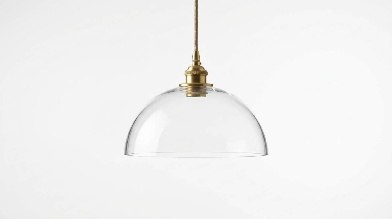 Clued Creative Minimalist Dome Glass Pendant Light