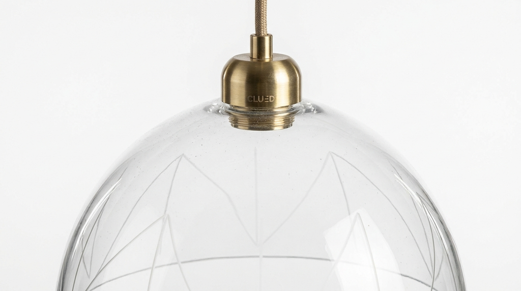 Clued Creative Minimalist Dome Glass Pendant Light