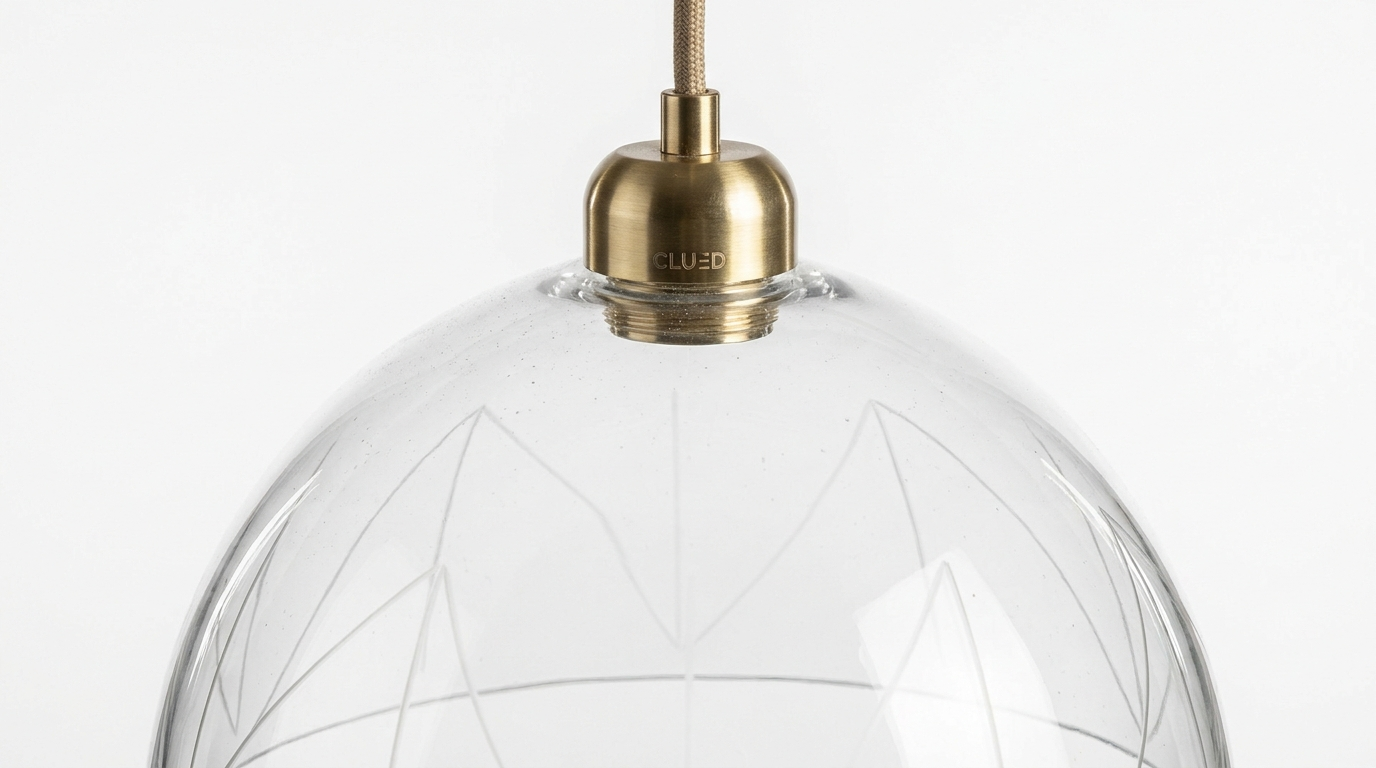 Clued Creative Minimalist Dome Glass Pendant Light
