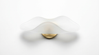 Elora Sculptural Glass Minimalist Wall Light
