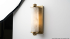 Verita Column Alabaster Minimalist Vertical Wall Lamp