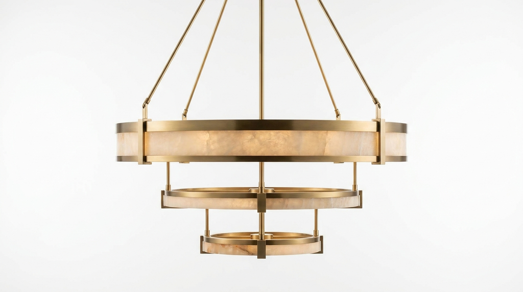 Elba Horizon Alabaster Luxury Chandelier