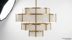 Elba Horizon Alabaster Luxury Chandelier