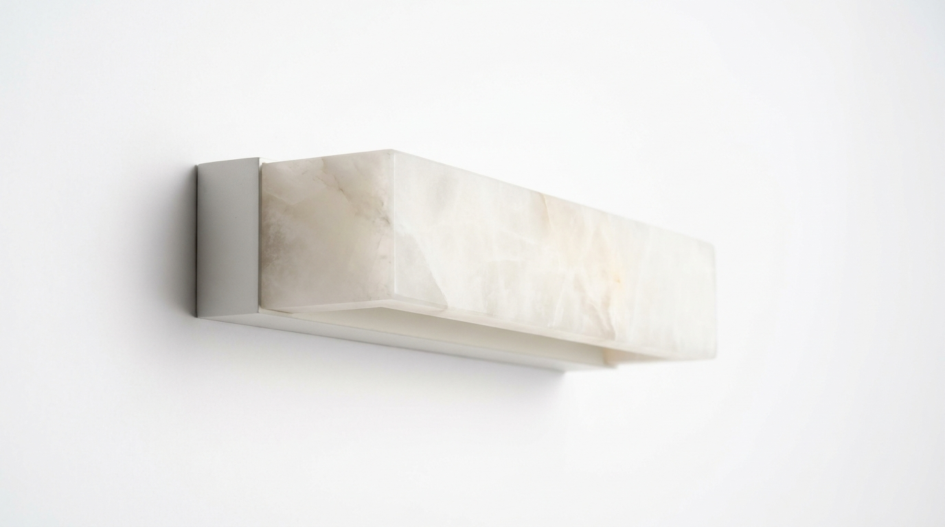 Monty Linea Alabaster Minimalist Wall Lamp