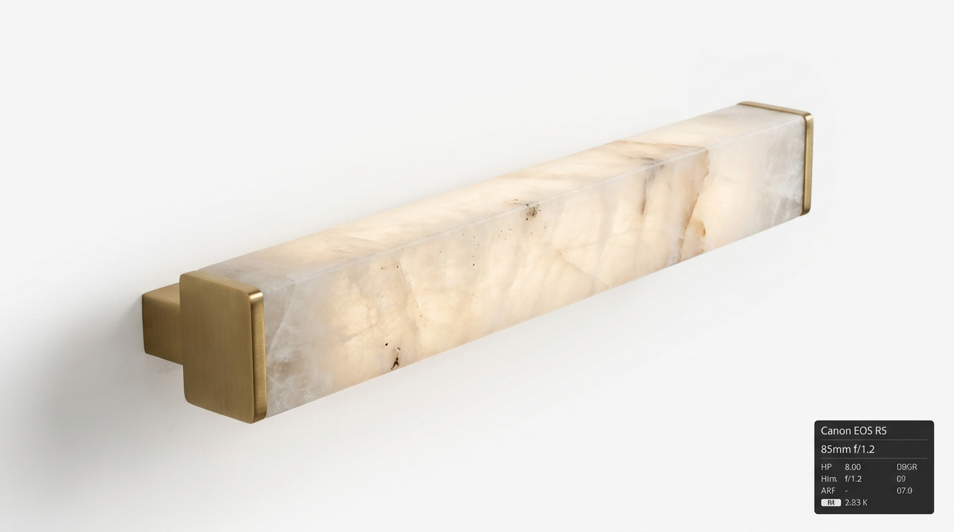 Monty Linea Alabaster Minimalist Wall Lamp