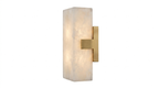 Alabaster Rectangle Calliope Wall Sconce