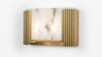 Alabaster Rectangle Calliope Wall Sconce
