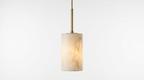 Aurora Pillar Alabaster Pendant Light