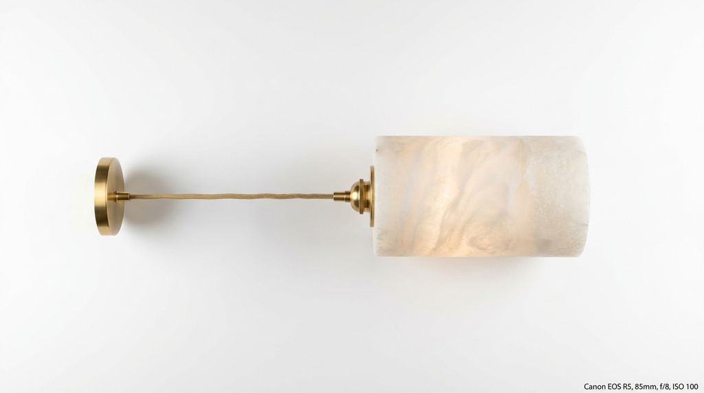Aurora Pillar Alabaster Pendant Light
