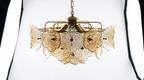 Lucea Bloom Retro Glass Round Chandelier