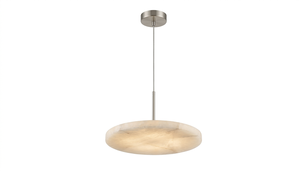 Celesto Disc Alabaster Minimalist Pendant Light