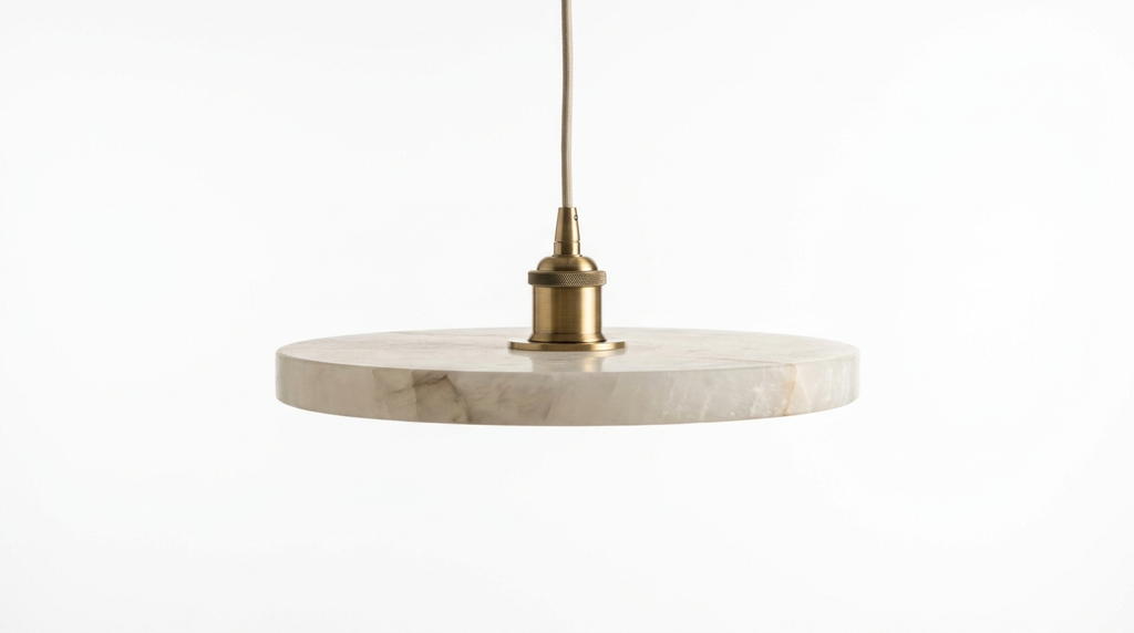 Celesto Disc Alabaster Minimalist Pendant Light