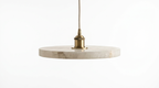 Celesto Disc Alabaster Minimalist Pendant Light