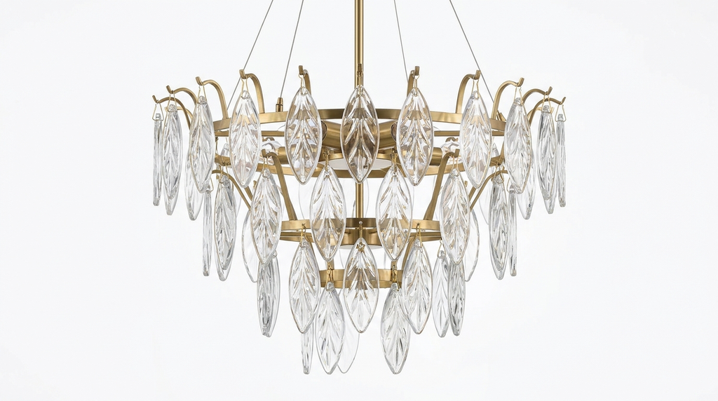 Nordic Crystal Leaf Chandelier