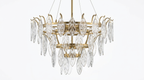 Nordic Crystal Leaf Chandelier