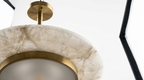 Celesto Disc Alabaster Minimalist Pendant Light