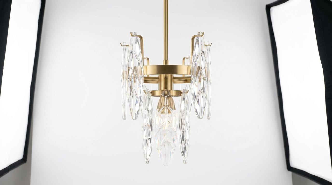 Nordic Crystal Leaf Chandelier