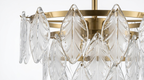 Nordic Crystal Leaf Chandelier