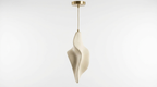 Augustus Nordic Resin Modern Pendant Light