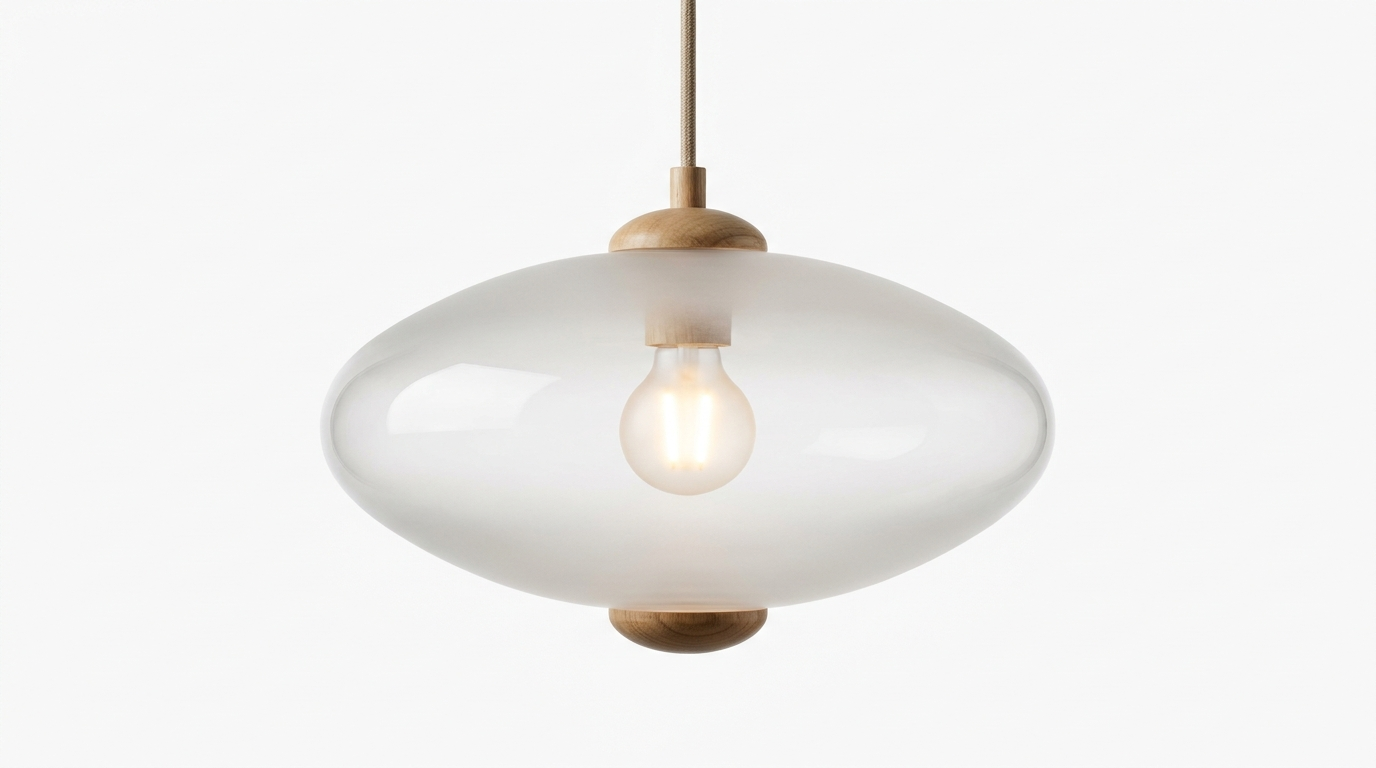Jupiter Japandi Glass Pendant Light