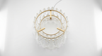 Nordic Crystal Leaf Chandelier