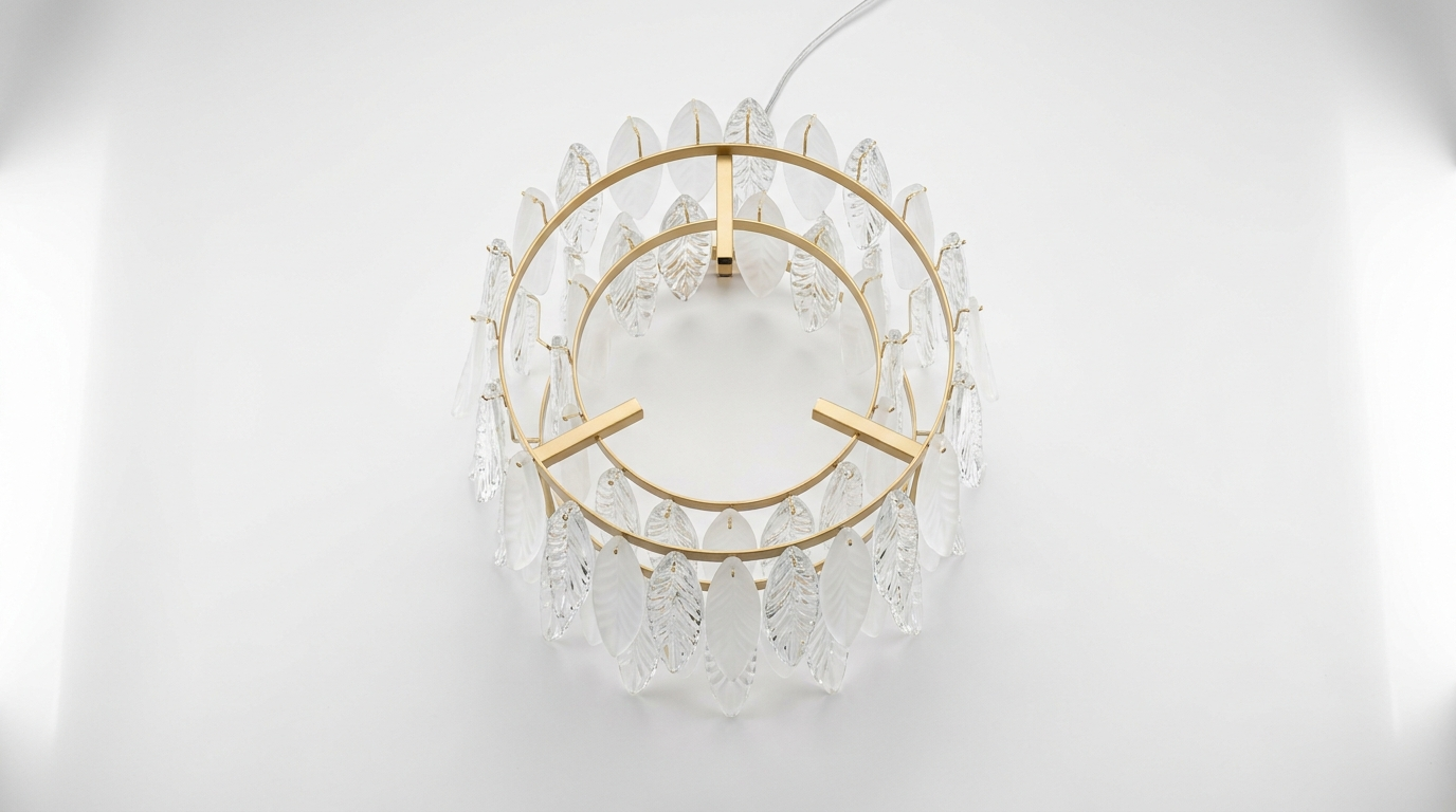 Nordic Crystal Leaf Chandelier