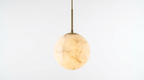 Celeste Orb Alabaster Pendant Light