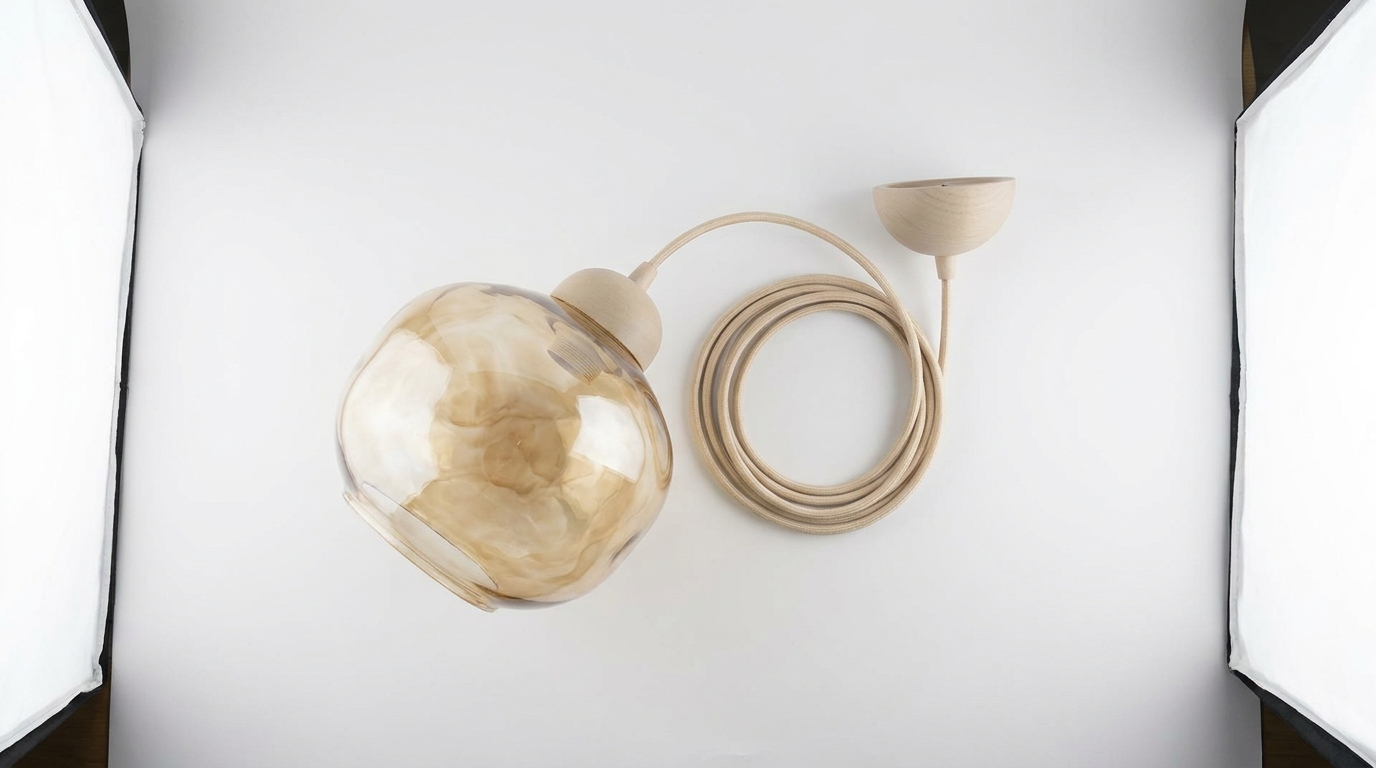 Jupiter Japandi Glass Pendant Light