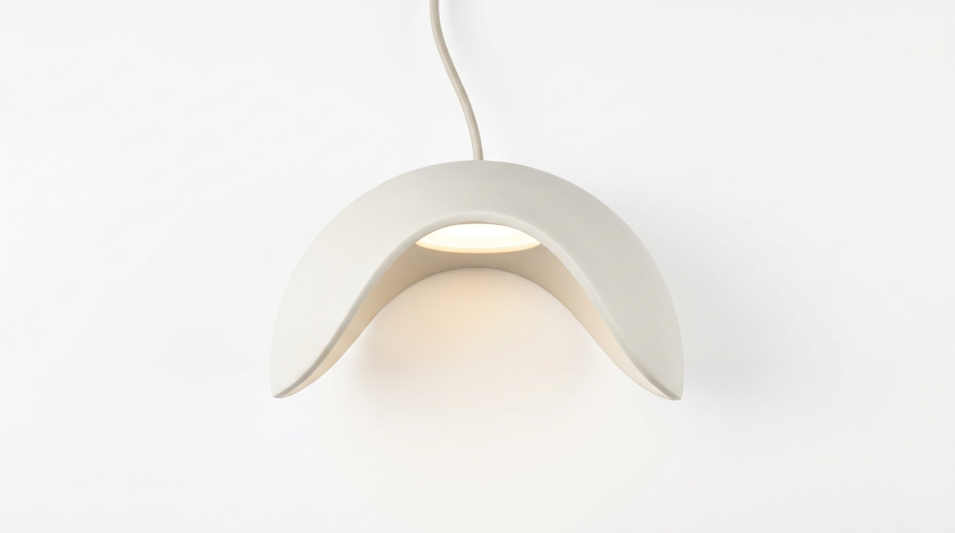 Yumi Sculptural Resin Elegance Minimalist Pendant Light