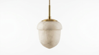 Velia Acorn Alabaster Minimalist Pendant Light