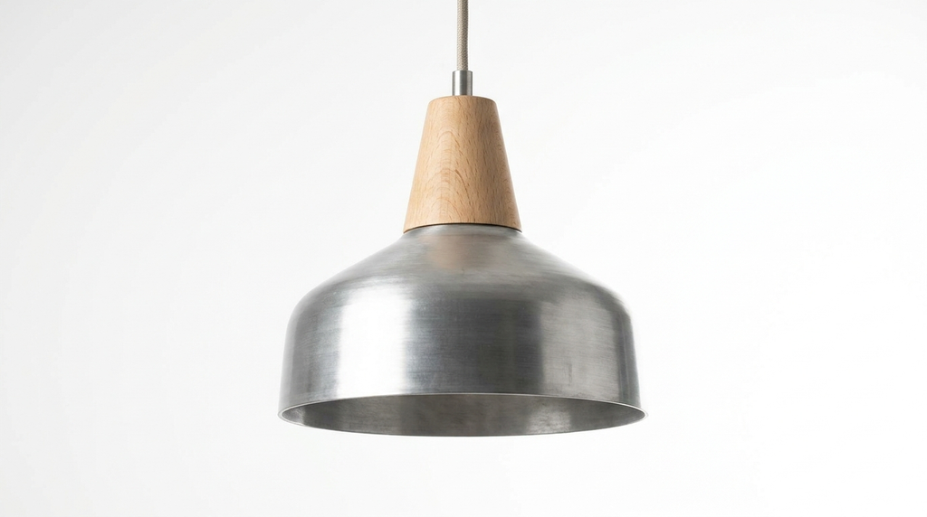 Birken Nordic Wood and Zinc Pendant Light