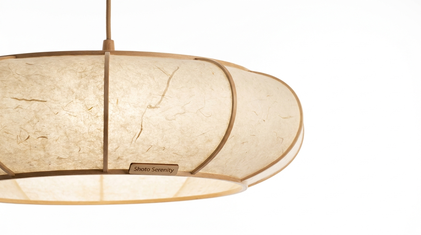 Shoto Serenity Washi Paper Japandi Pendant Light