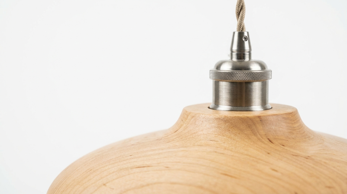 Birken Nordic Wood and Zinc Pendant Light