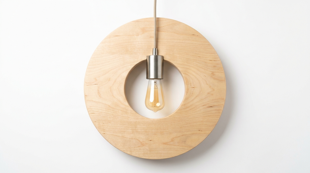 Birken Nordic Wood and Zinc Pendant Light