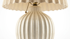 Elowen Vintage Pleated Ceramic Table Lamp