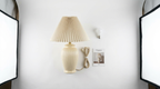 Elowen Vintage Pleated Ceramic Table Lamp