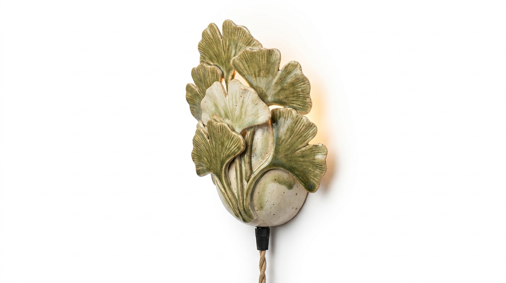 Ginkgo Valley Ceramic Wall Light