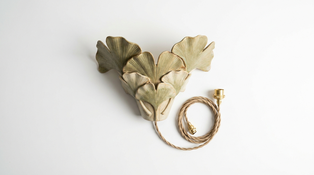Ginkgo Valley Ceramic Wall Light