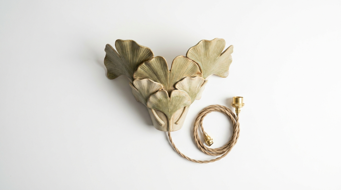 Ginkgo Valley Ceramic Wall Light