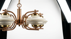 Vittorio Mid Century Copper Ceramic Chandelier